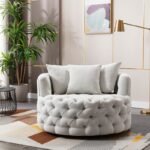 Home Lifestylez Canto Barrel Chair in Fabric