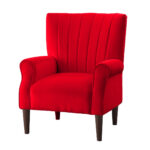 Home Lifestylez Nova Accent Chair in Suede Velvet