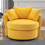 Home Lifestylez Tab Chair in Suede Velvet