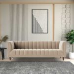 Home Lifestylez Lem Velvet 3 Seater Sofa