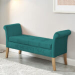Home Lifestylez Medison 2 Seater Upholstered Bench with Storage Sofa Settee Footrest Stool Ottoman